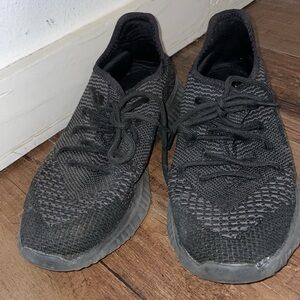 Size 8 black sneakers